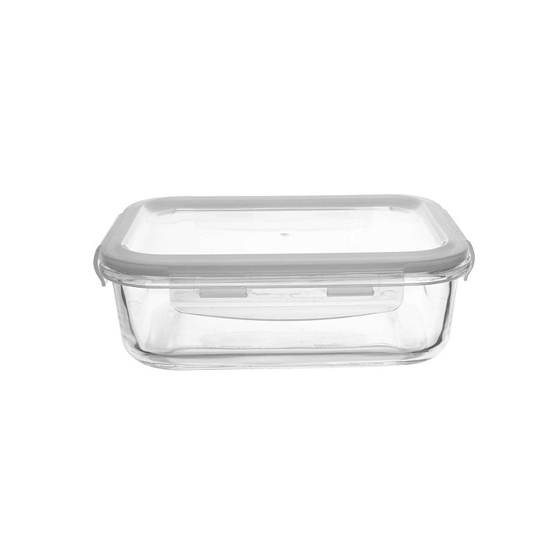 POTE HERMÉTICO DE VIDRO COM TAMPA 640ML - LYOR