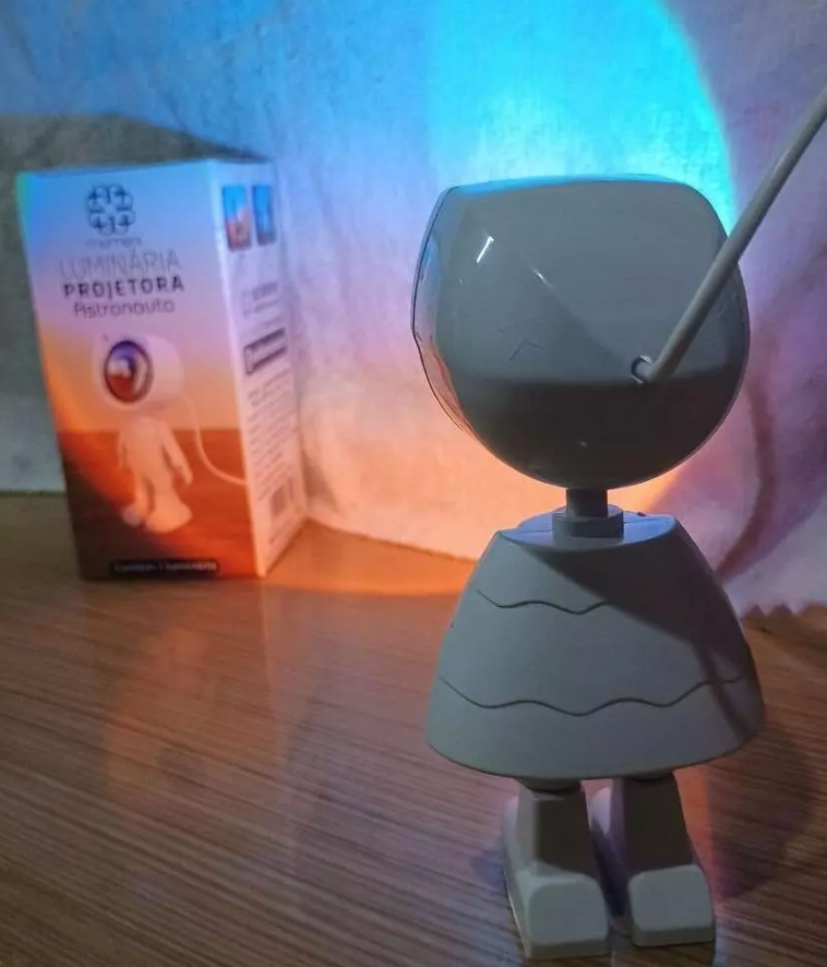LUMINÁRIA ASTRONAUTA DE LED USB LUMINÁRIA ROBÔ 360º 13X6CM - C3B