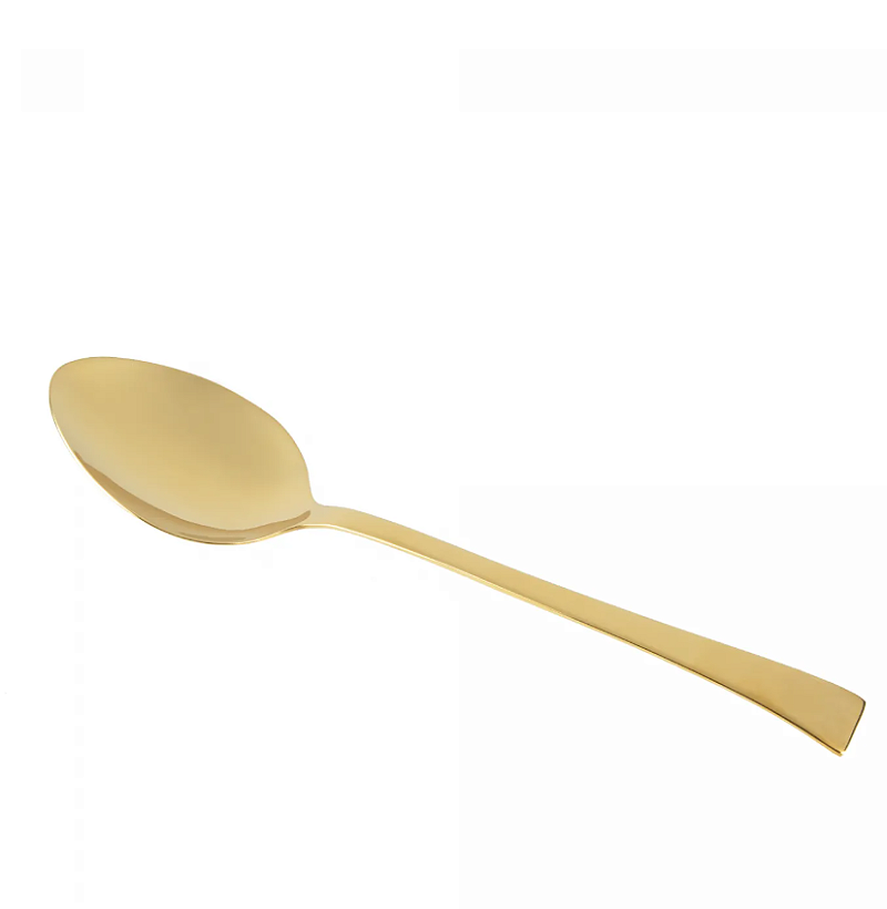 COLHER DE AÇO INOX PARA SERVIR BERNA DOURADA 26CM - WOLFF