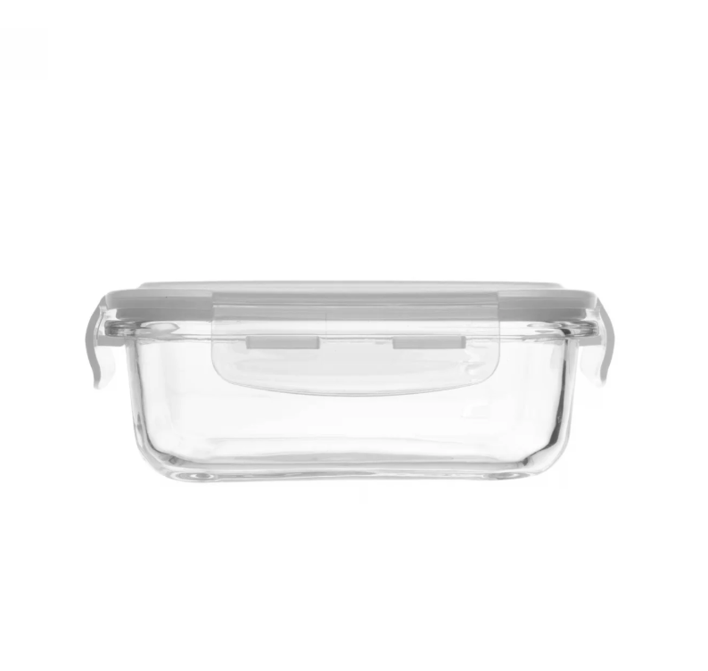 POTE HERMÉTICO DE VIDRO COM TAMPA 370ML - LYOR