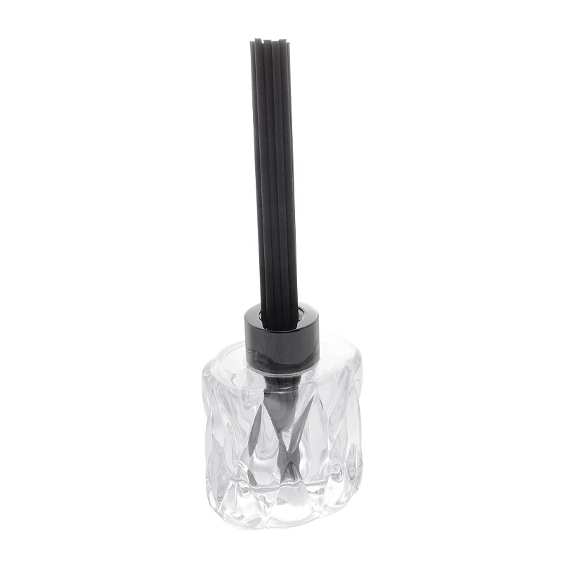 DIFUSOR DE VIDRO COM 8 PALITOS PRETOS DIAMOND 100ML - LYOR