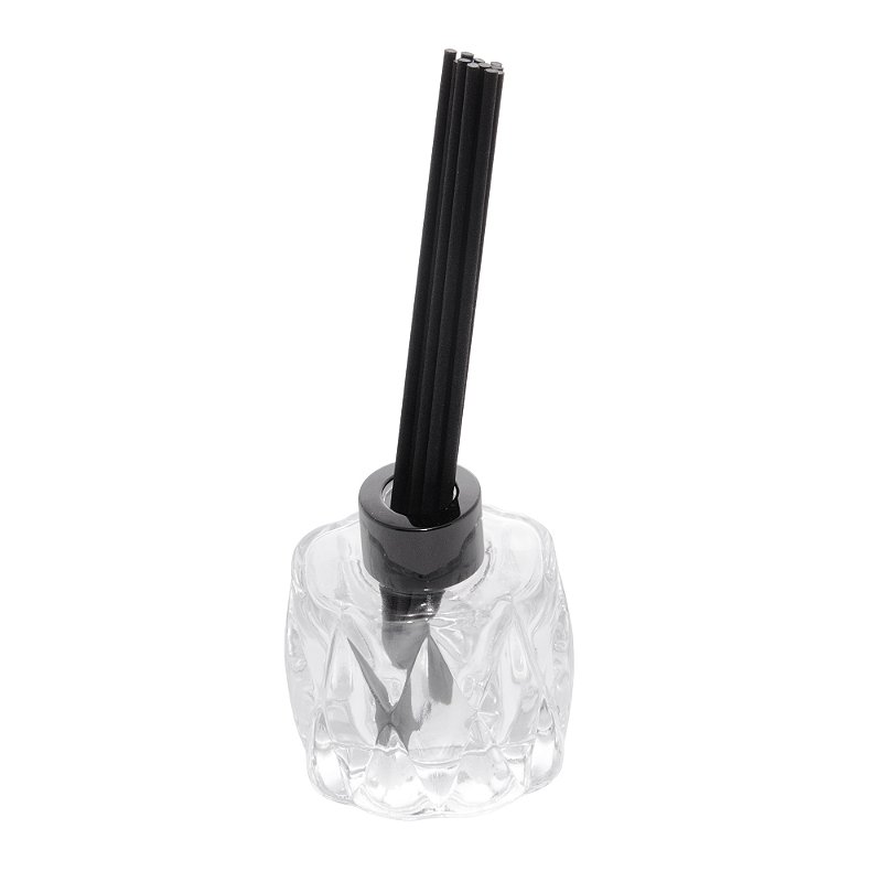 DIFUSOR DE VIDRO COM 8 PALITOS PRETOS DIAMOND 100ML - LYOR