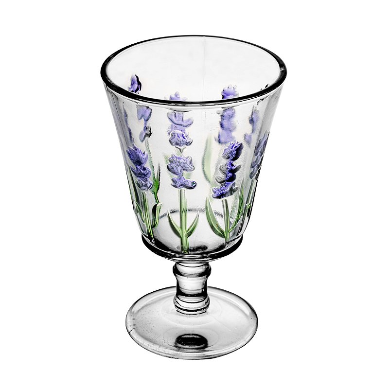 CONJUNTO JARRA 1,3L COM 6 TACAS DE CRISTAL DE CHUMBO 240ML LAVANDA - LYOR