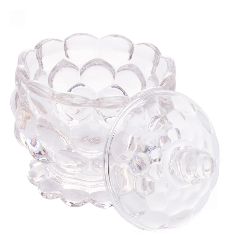 POTICHE DE CRISTAL ECOLÓGICO COM PÉ BUBBLE 11X8CM - LYOR