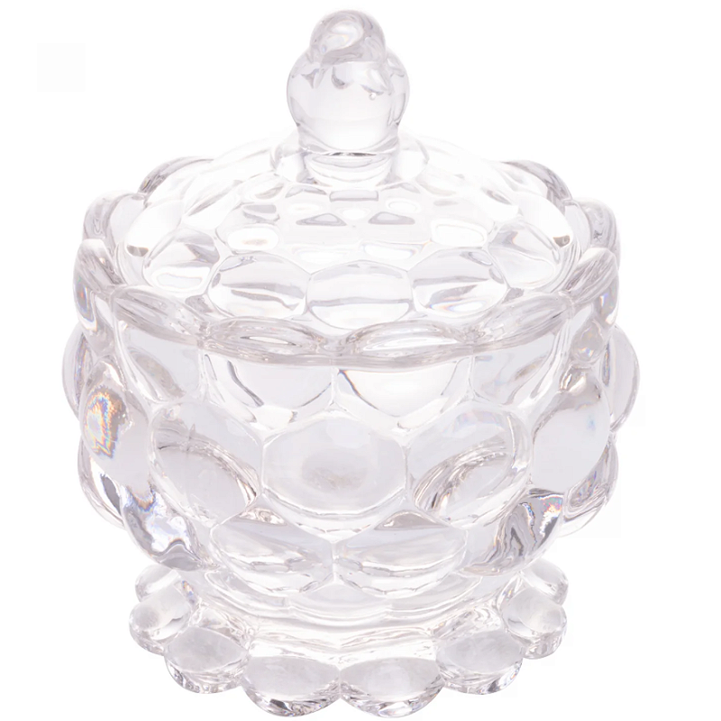 POTICHE DE CRISTAL ECOLÓGICO COM PÉ BUBBLE 11X8CM - LYOR