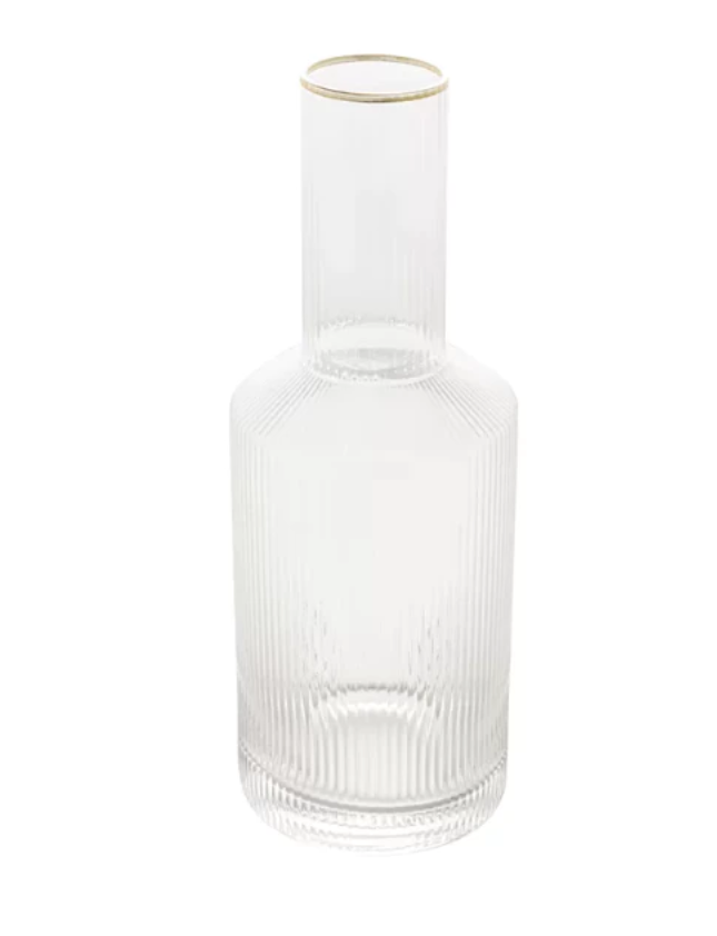GARRAFA DE CRISTAL COM FIO DE OURO LINES 800ML - WOLFF