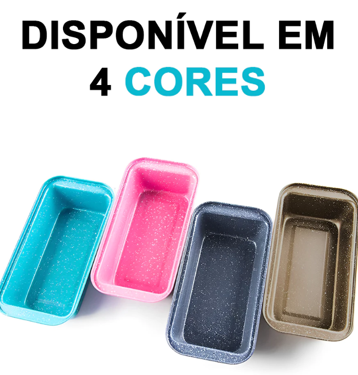 FORMA ASSADEIRA ANTIADERENTE RETANGULAR COLORIDA 26X15CM - RIO TIJUCAS