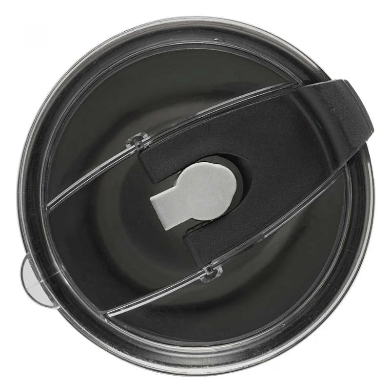 COPO TÉRMICO DE AÇO INOX PAREDE DUPLA COM TAMPA PRETO 600ML - WOLFF
