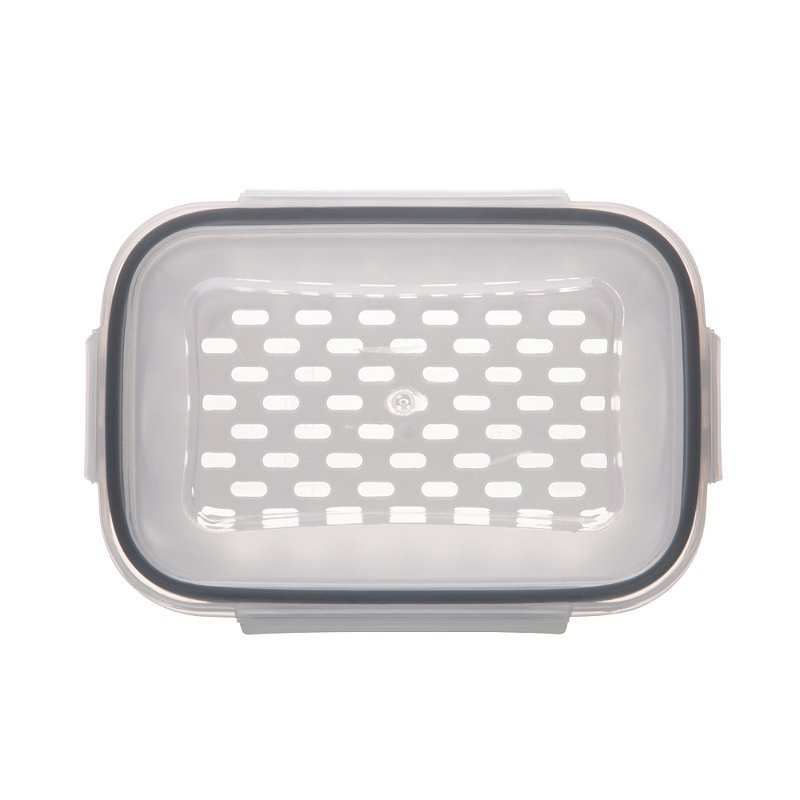 POTE HERMETICO COM CESTO ESCORREDOR BRANCO 800ML - LYOR