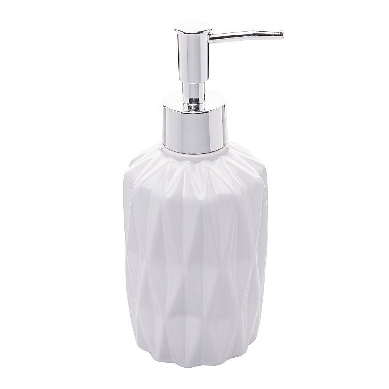 CONJUNTO 2 PECAS PARA BANHEIRO DE CERAMICA DIAMOND BRANCO - LYOR