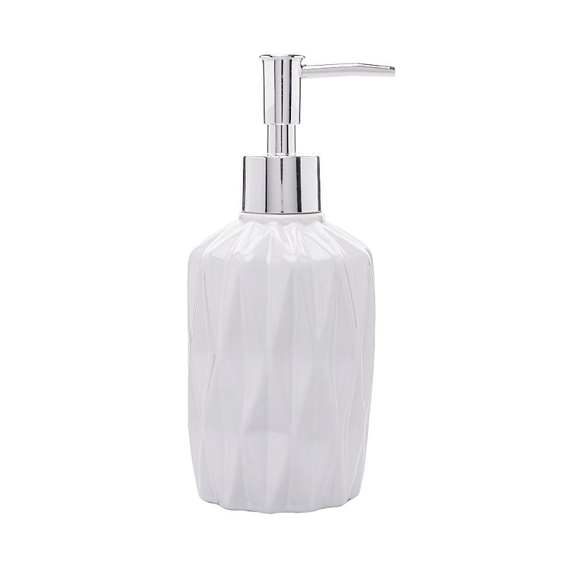 CONJUNTO 2 PECAS PARA BANHEIRO DE CERAMICA DIAMOND BRANCO - LYOR