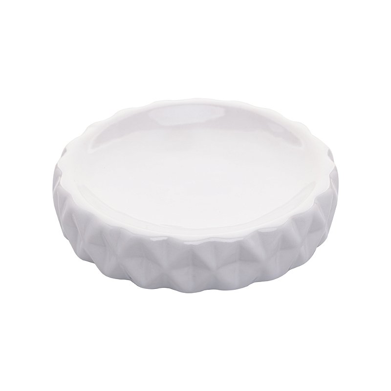 CONJUNTO 2 PECAS PARA BANHEIRO DE CERAMICA DIAMOND BRANCO - LYOR