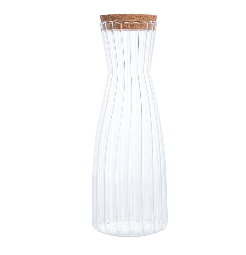 GARRAFA DE VIDRO COM TAMPA DE CORTIÇA CLASSIC 1,6L - LYOR