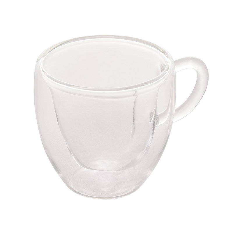 CONJUNTO 2 XÍCARAS PARA CAFÉ VIDRO CORAÇÃO - LYOR