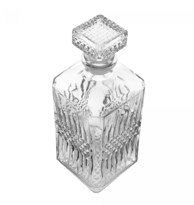 GARRAFA DE VIDRO PARA WHISKY SORTIDO 560ML UNITÁRIO - LYOR