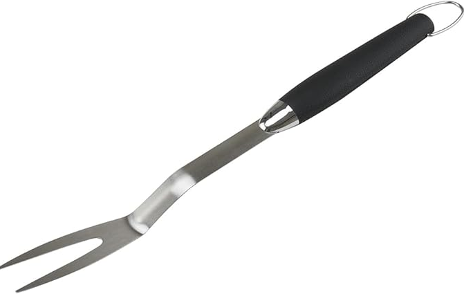 GARFO PARA CHURRASCO EM AÇO INOX COM CABO EMBORRACHADO BEEF CLUB 45CM - FULLFIT