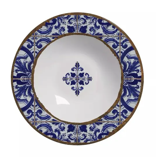 PRATO FUNDO DE CERÂMICA COIMBRA 24CM - ALLEANZA