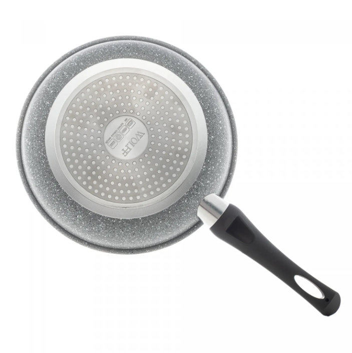 FRIGIDEIRA DE INDUÇÃO EM ALUMÍNIO COM REVESTIMENTO CERÂMICO GRANILITE CINZA 24CM - WOLFF