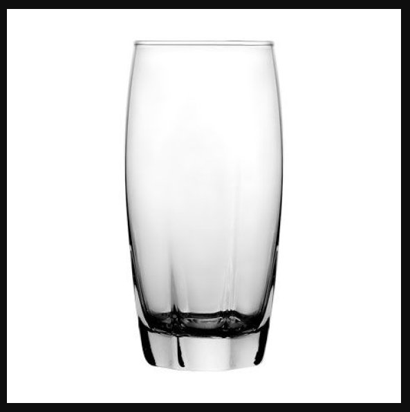 KIT COM 6 COPOS DE VIDRO 365ML 14X6CM - FLASHGOODS
