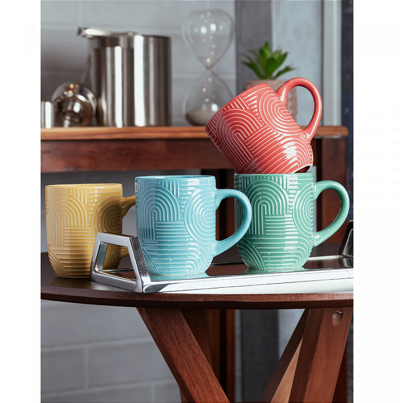 CANECA DE CERÂMICA FRANFURT 330ML UNITÁRIA - WOLFF