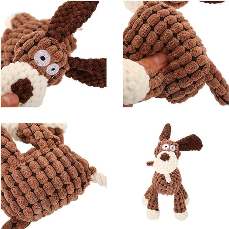 BRINQUEDO DE PELÚCIA PET ANIMAIS SORTIDO 20X6X12CM - C3B
