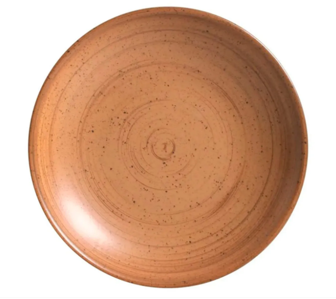 PRATO FUNDO DE CERÂMICA KYA TERRACOTA 25CM - ALLEANZA