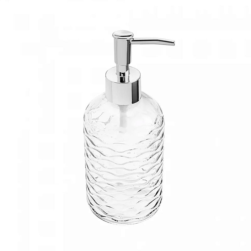 PORTA SABONETE LÍQUIDO DE VIDRO ESTAMPAS SORTIDAS 380ML - LYOR