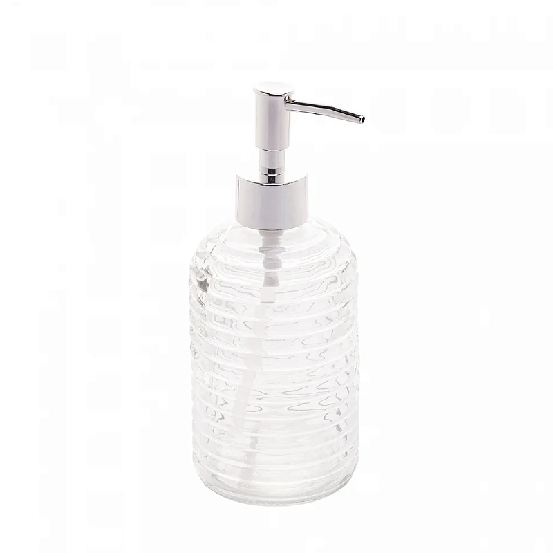 PORTA SABONETE LÍQUIDO DE VIDRO ESTAMPAS SORTIDAS 380ML - LYOR