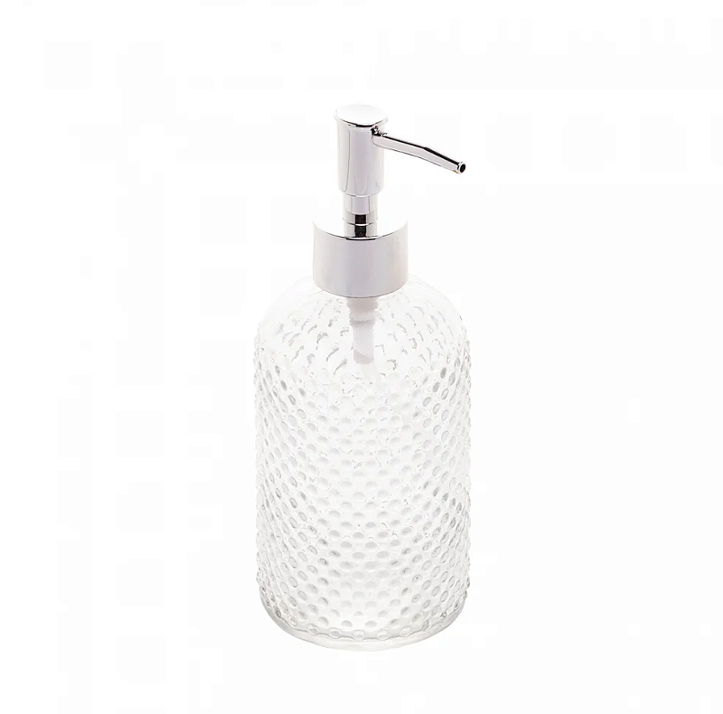 PORTA SABONETE LÍQUIDO DE VIDRO ESTAMPAS SORTIDAS 380ML - LYOR
