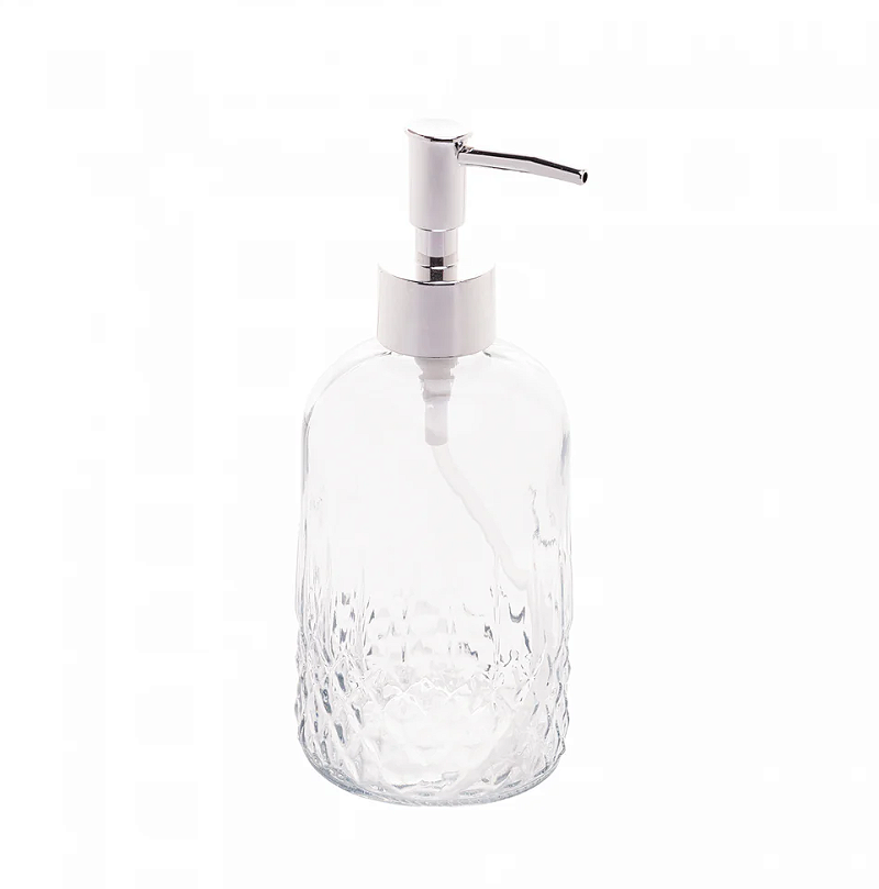 PORTA SABONETE LÍQUIDO DE VIDRO ESTAMPAS SORTIDAS 380ML - LYOR