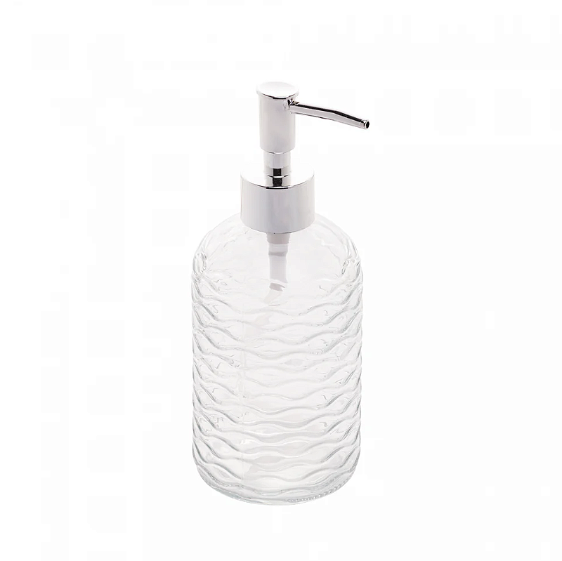 PORTA SABONETE LÍQUIDO DE VIDRO ESTAMPAS SORTIDAS 380ML - LYOR