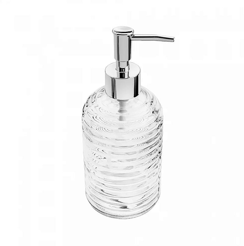 PORTA SABONETE LÍQUIDO DE VIDRO ESTAMPAS SORTIDAS 380ML - LYOR