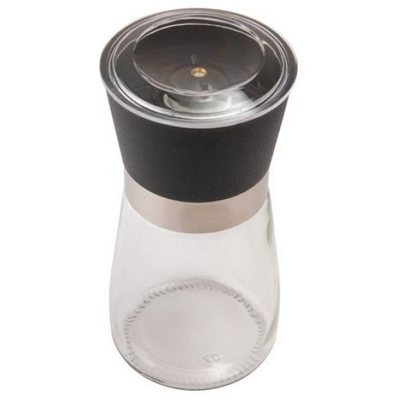 MOEDOR DE TEMPEROS DE AÇO INOX E VIDRO180ML 13CM - FLASHGOODS