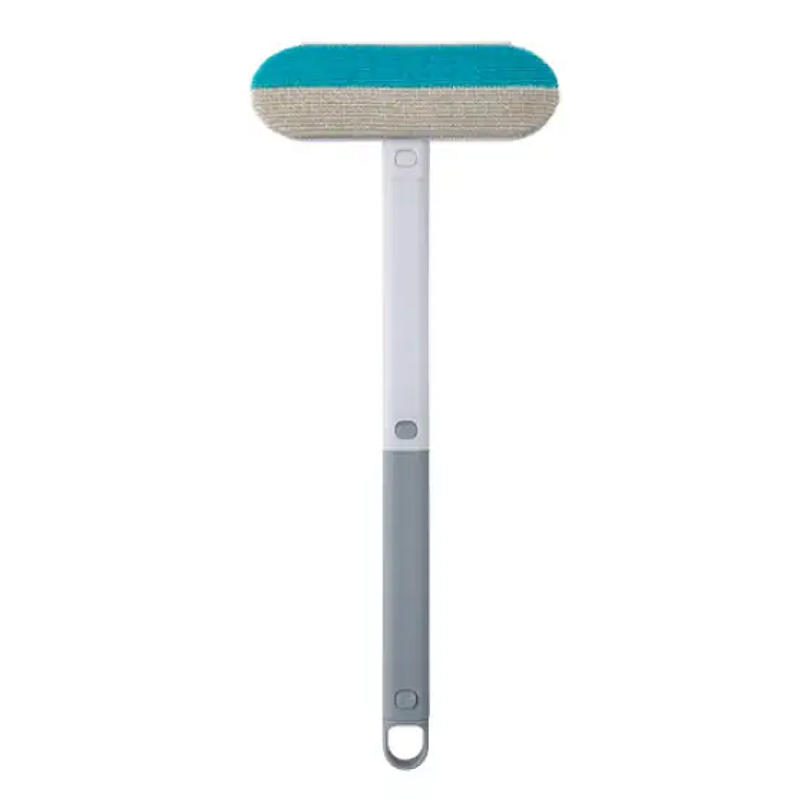 ESCOVA DE LIMPEZA MULTIFUNCIONAL 4 EM 1 DE PLÁSTICO E MICROFIBRA 43CM - CLINK