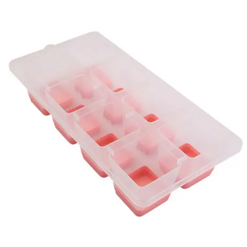 FORMA DE GELO COM FUNDO DE SILICONE FÁCIL REMOÇÃO CUBOS PERFEITOS 26X12CM - CLINK
