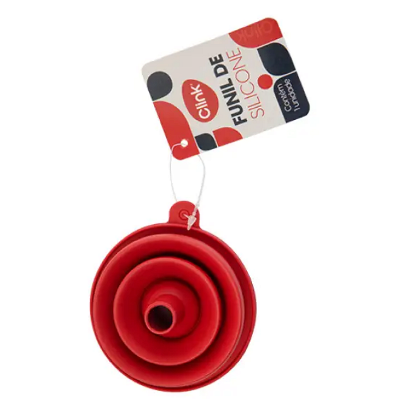 FUNIL DOBRÁVEL DE SILICONE 8,5CM - CLINK