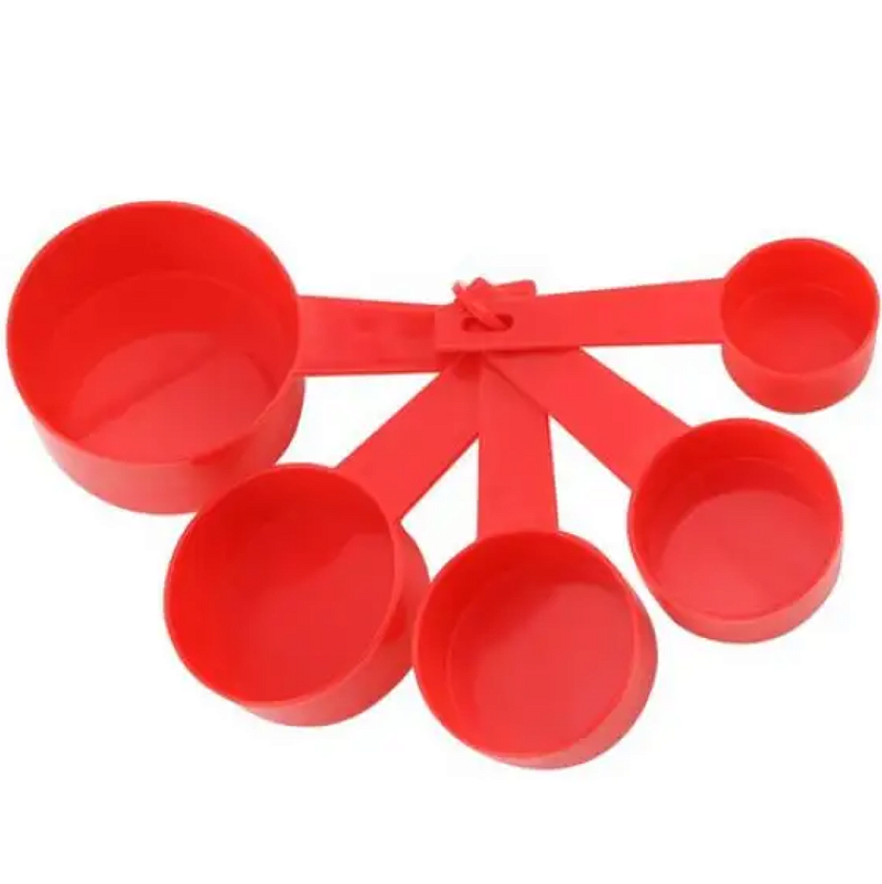 KIT COM 5 COLHERES MEDIDORAS DE PLÁSTICO 16X8CM - CLINK