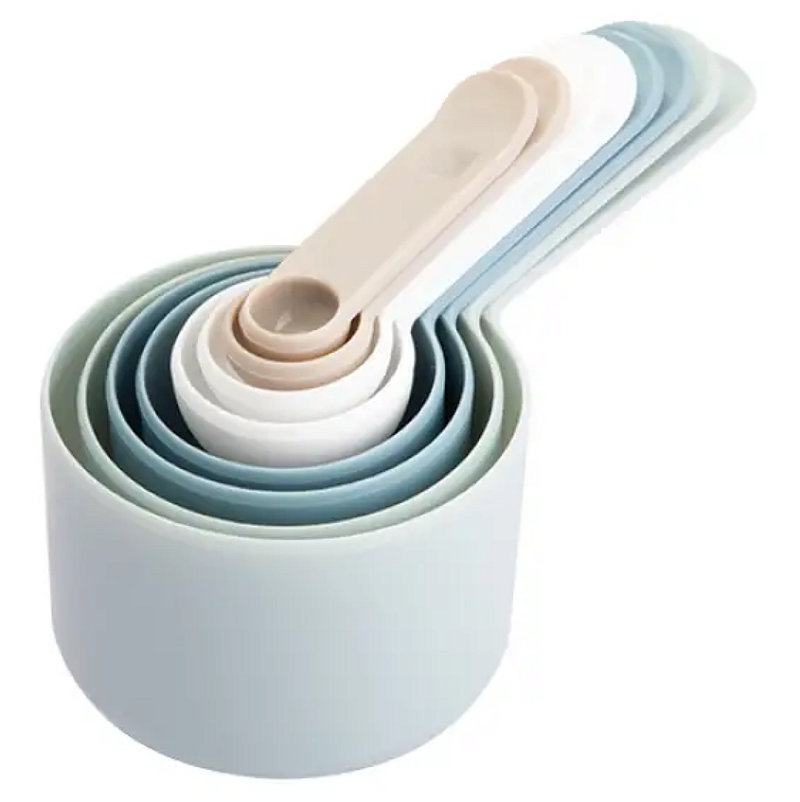 KIT COM 8 COLHERES MEDIDORAS DE PLÁSTICO 18X8CM - CLINK