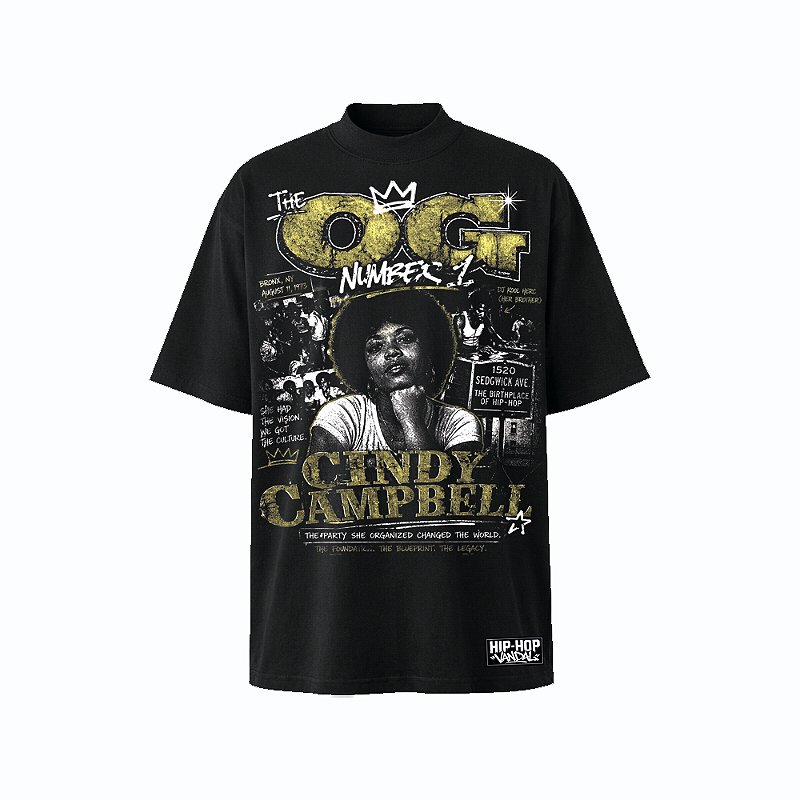 Camiseta Plus Size HIP-HOP VANDAL – The OG Number 1 (Cindy Campbell)