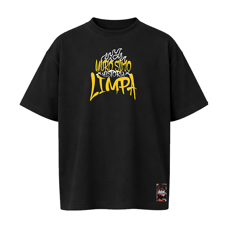 Camiseta Oversize - Muro Sujo, História Limpa!