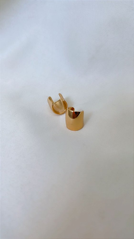 Piercing Fake Liso Largo - Banhada a Ouro 18K - Semijoia