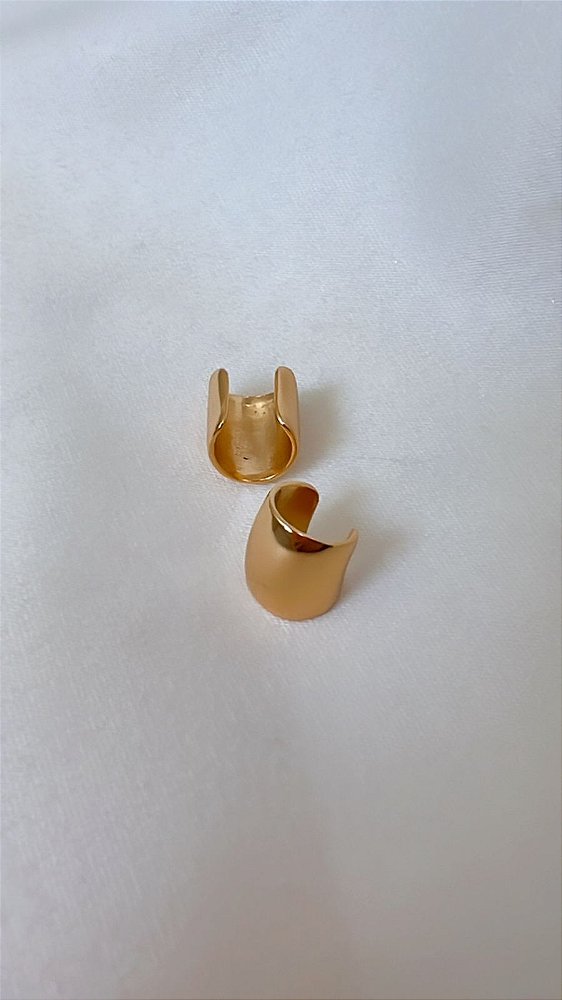 Piercing Fake Liso Largo - Banhada a Ouro 18K - Semijoia