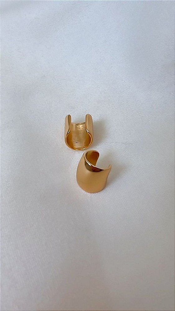 Piercing Fake Liso Largo - Banhada a Ouro 18K - Semijoia