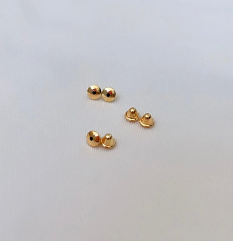 Tarraxas Baby 3 pares - Tarraxas para brincos infantis - Kit com 3 pares - Banhada a Ouro 18K - SEMIJOIAS