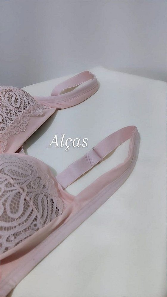 Conjunto Eloa de Sutiã e Calcinha Plus Size / Sutian e Calcinhas Com Bojo e Sem Aro.
