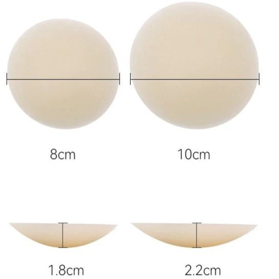 Protetor de Mamilo Fininho, Discreto e Reutilizável - Tapa Peito Adesivo Colante - Tapa Mamilo de Seios /Peito de Silicone Bodys Cake