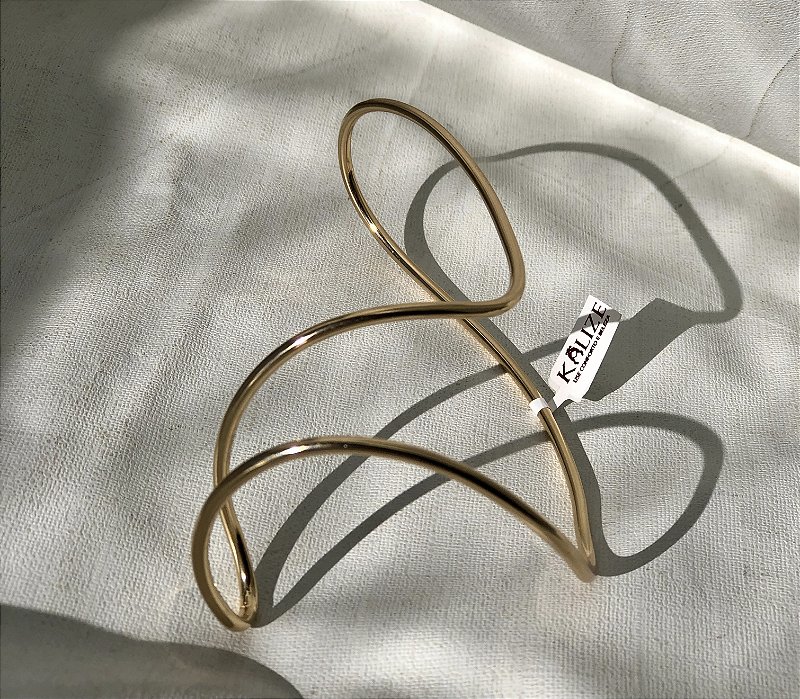 Bracelete de Mão e Punho - Rande Palmer- Semijoia Banhada a Ouro 18K ou a PRATA925