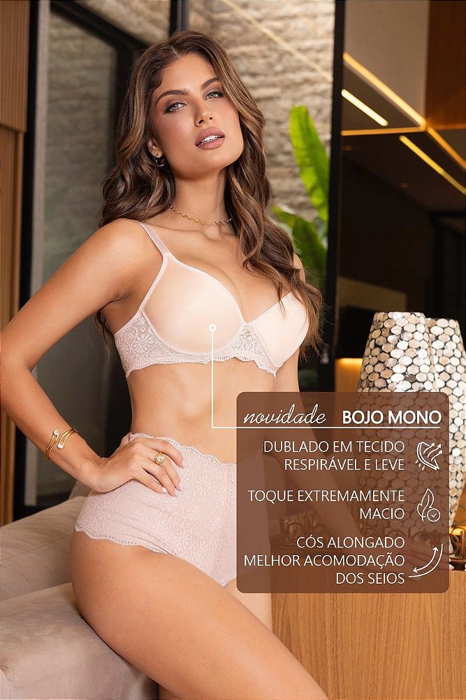 Conjunto Mono Conforte - Sutiã Com Bojo Conforte Mono e Aro