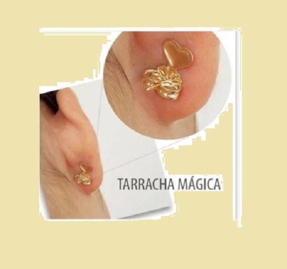 Tarraxa Magica Para Brinco- Rosquinha - Kit com 3 pares - Banhada a Ouro 18K - SEMIJOIAS