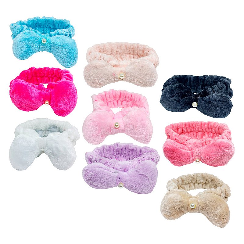 Faixa de Cabelo para Maquiagem e Limpeza Facial Lisa